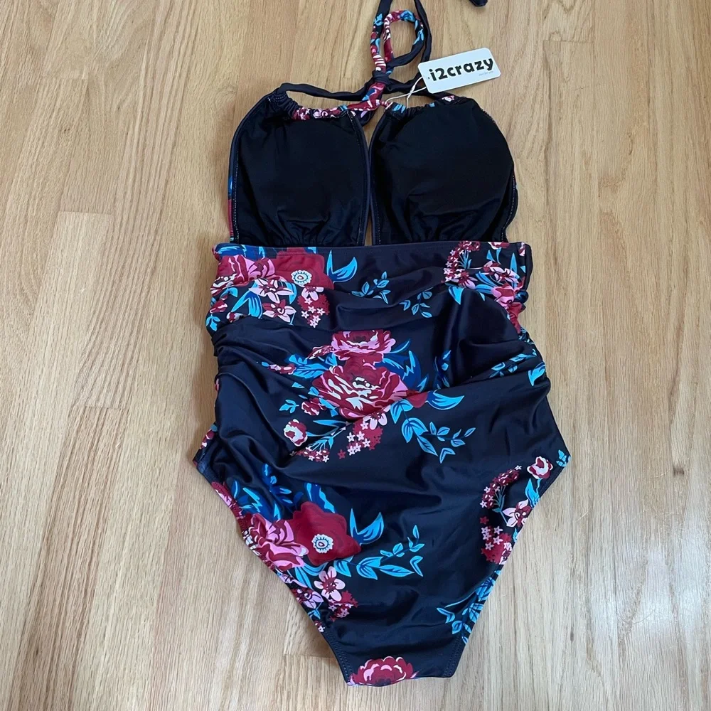 Women’s one piece floral swimsuit